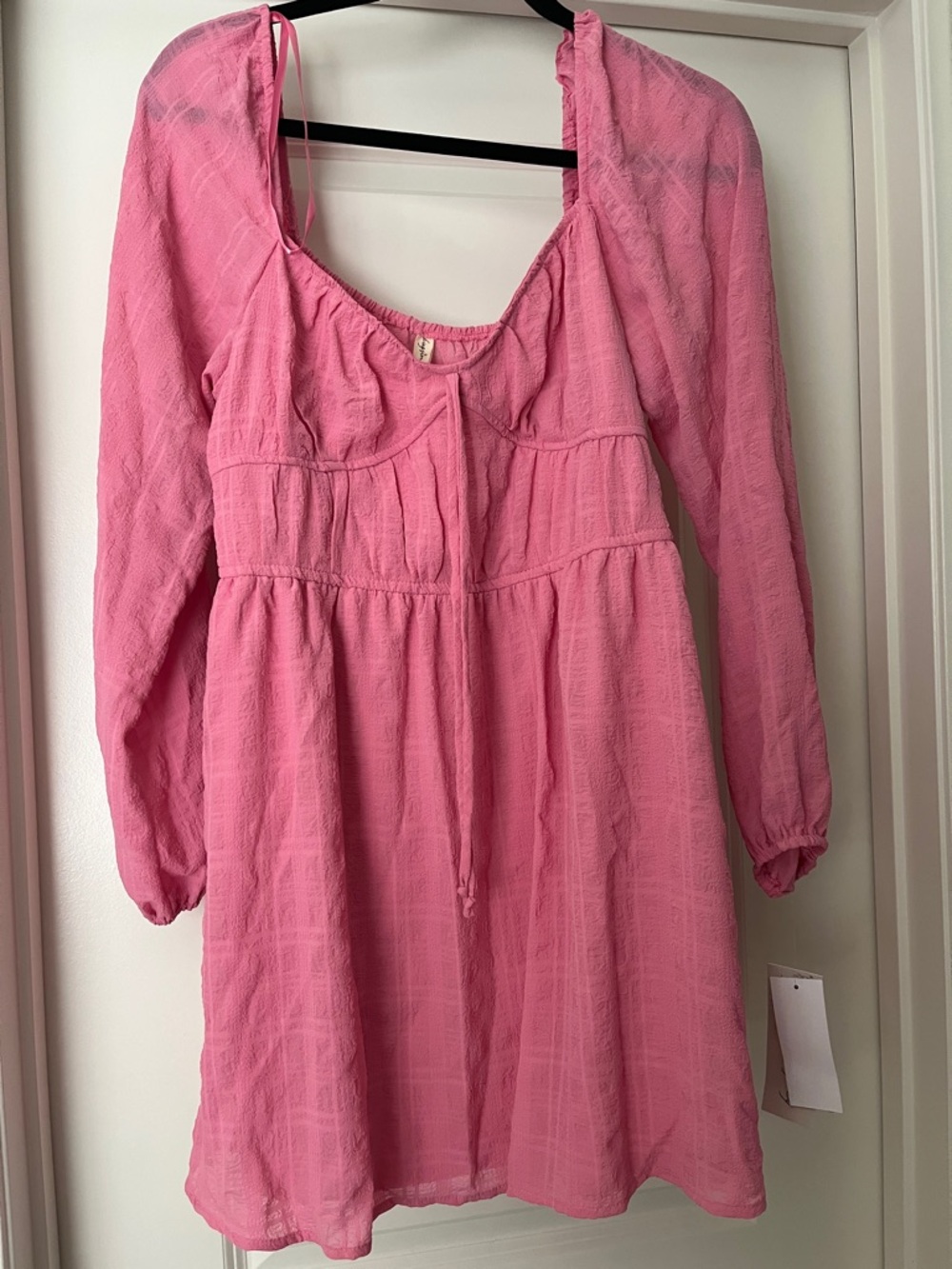 Kingston Grey Pink Long Sleeve Women's Dress